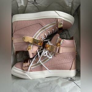 Giuseppe Zanotti limited edition High Top Croc Embossed Sneakers.